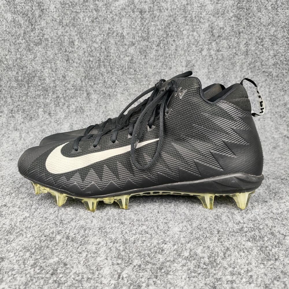Nike Alpha Menace Football Cleats Shoes Mens Size 16 Black Spikes 871451-010